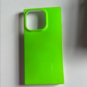Neon Green iPhone 14 Pro square corner case